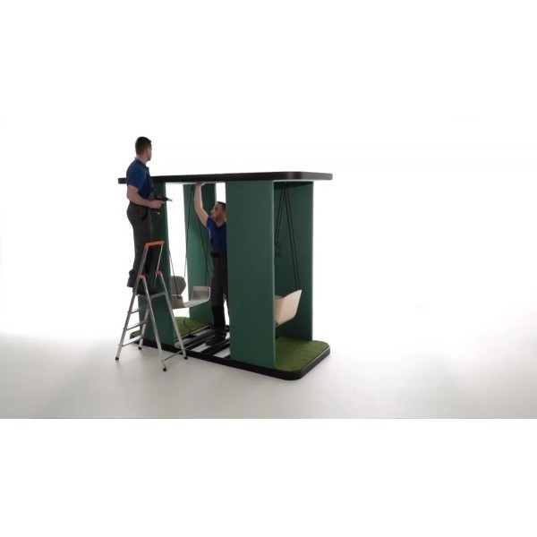 social swing double - installation video